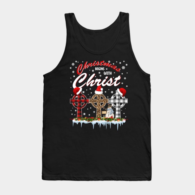 Christmas Begins With Christ Costume Xmas Gifts Tank Top by mazurprop